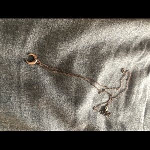 Long bronze necklace